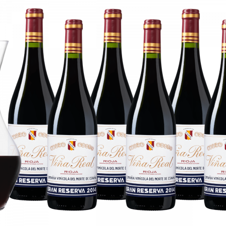 Wijnpakket Viña Real Rioja Gran Reserva - 6 flessen + karaf
